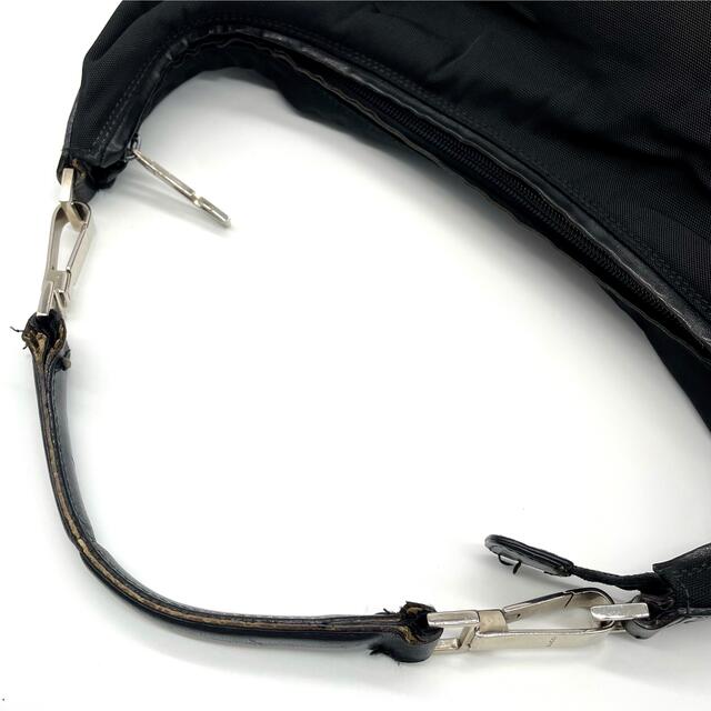 鑑定済❤️ GUCCI グッチ ショルダーバッグ ナイロン レザー ブラック❤️