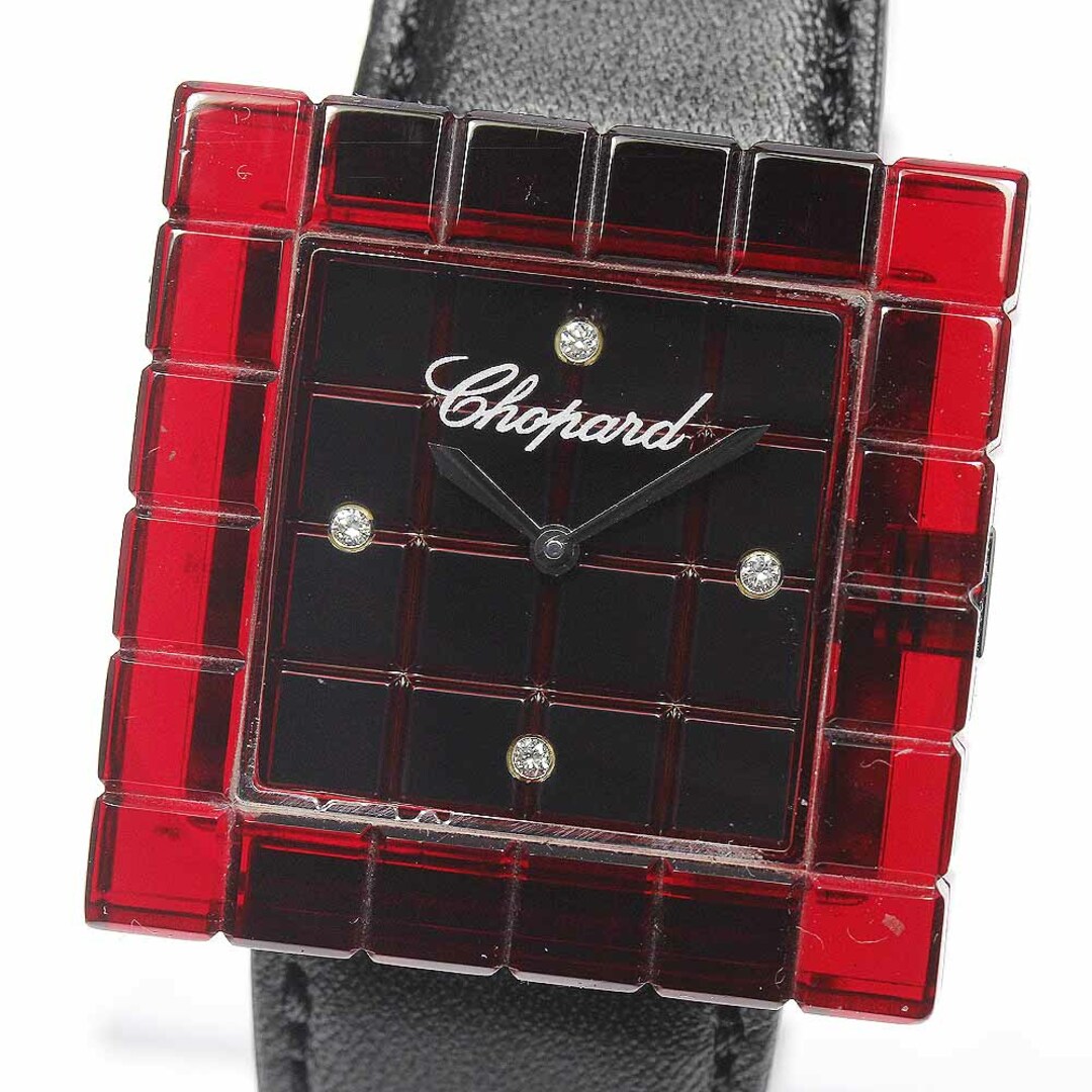 Chopard(ショパール)のショパール Chopard 12/7780 アイスキューブ ビーマッド 4Pダイヤモンド クォーツ レディース 美品 _673696【ev20】 レディースのファッション小物(腕時計)の商品写真