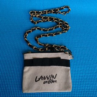 ランバンオンブルー(LANVIN en Bleu)のLANVIN ランバン チェーン ストラップ 小銭入れ 雑誌 付録(ポーチ)