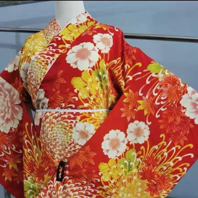 新品 未使用 二尺袖 袴 2点セット 限定特価 ① 卒業式 乱菊 女袴 行灯