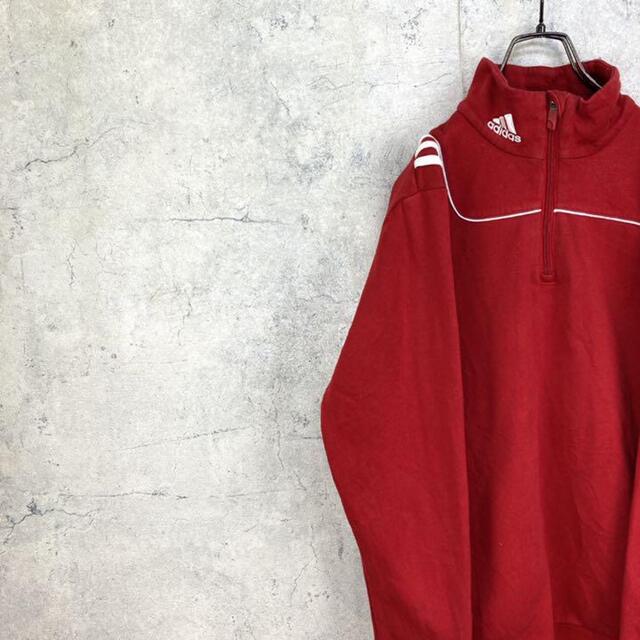 希少】アディダス ボアフリーススウェット 90s古着 ストリート ハーフ