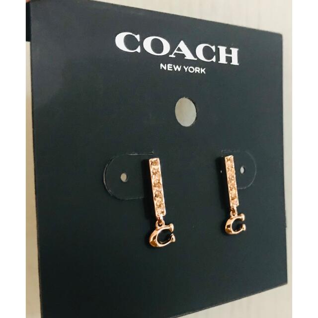 COACH(コーチ)のCOACH☆人気☆シグネチャーピアス☆ローズゴールド レディースのアクセサリー(ピアス)の商品写真