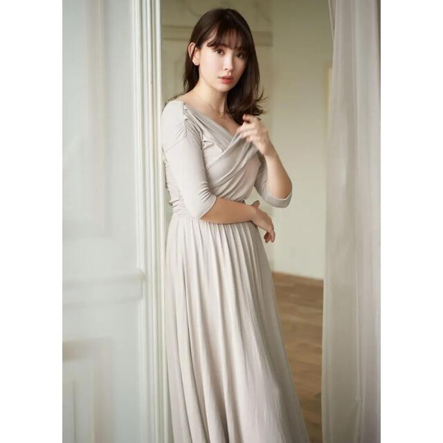 SNIDEL - herlipto Cache Coeur Jersey Long Dressの通販 by yun shop ...