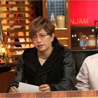 (Gackt着用)A.F　レザーコンビ ウールフーデッドブルゾン(その他)