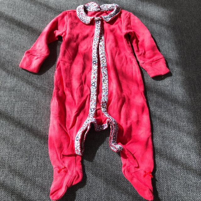 NEXT(ネクスト)のnext baby 足付きロンパース3-6month 女の子 キッズ/ベビー/マタニティのベビー服(~85cm)(ロンパース)の商品写真