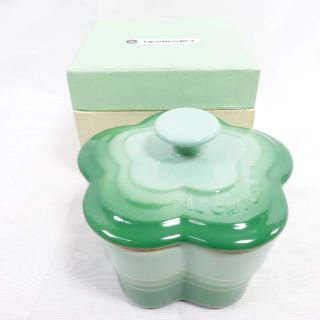 ルクルーゼ(LE CREUSET)のLE CREUSET ルクルーゼ　フラワーラムカン　グリーン(食器)