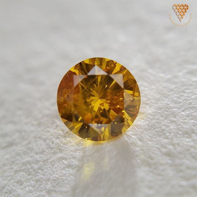 0.265 ct F.V.Y.Orange 天然 イエロー オレンジ ダイヤ レディースのアクセサリー(リング(指輪))の商品写真