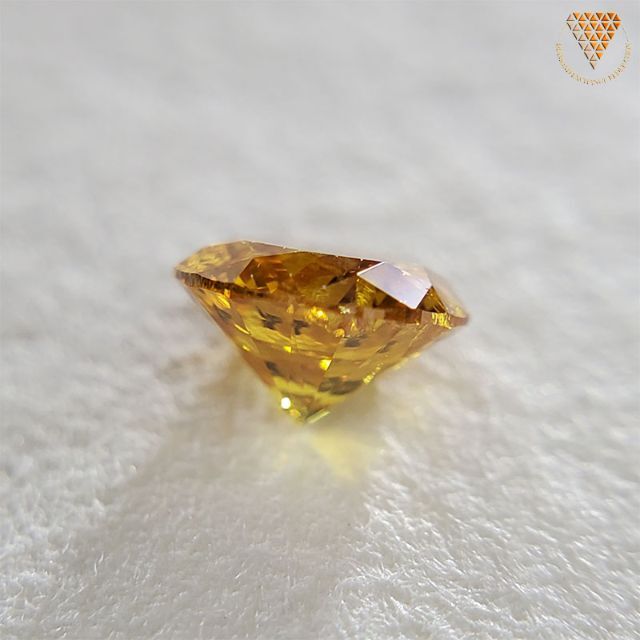 0.265 ct F.V.Y.Orange 天然 イエロー オレンジ ダイヤ レディースのアクセサリー(リング(指輪))の商品写真