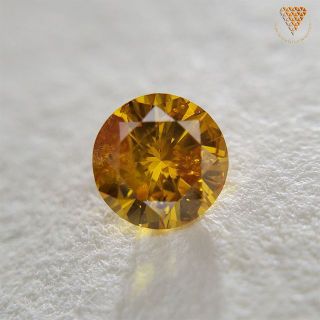 0.265 ct F.V.Y.Orange 天然 イエロー オレンジ ダイヤ(リング(指輪))