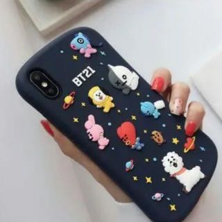 ボウダンショウネンダン(防弾少年団(BTS))のBTS iPhone8plus iPhone7plus bt21  スマホケース(iPhoneケース)