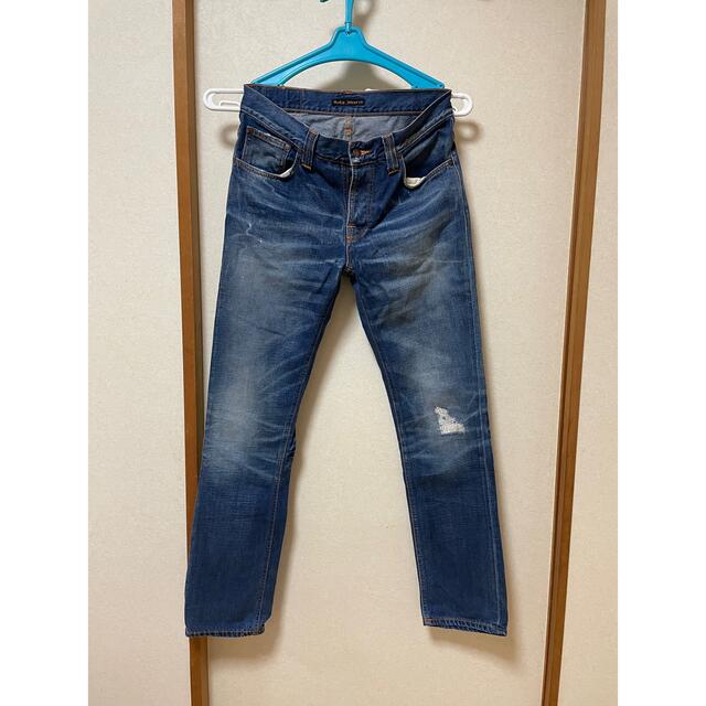 Nudie Jeans(ヌーディジーンズ)の6 NUDIE JEANS CO ダメージ、リペア加工デニム サイズ:32 メンズのパンツ(デニム/ジーンズ)の商品写真