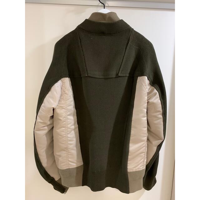 sacai(サカイ)のsacai22ss NylonTwillMixKnitBlouson  サイズ2 メンズのジャケット/アウター(ブルゾン)の商品写真