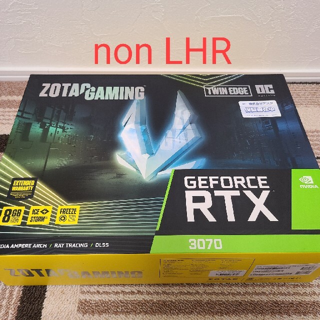 RTX3070非LHR【非LHR】ZOTAC  GeForce RTX3070 Twin Edge　②