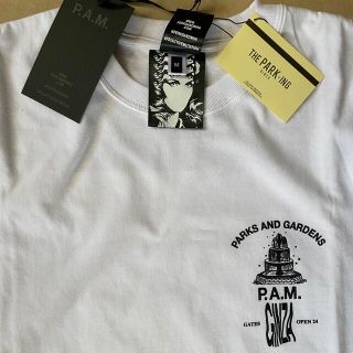 THE PARK・ING GINZA ザ・パーキングギンザ Tシャツ サイズ:L ロゴ グラフィック クルーネック Tシャツ PRM-1609-A ブラック 黒 日本製 トップス カットソー 半袖【メンズ】