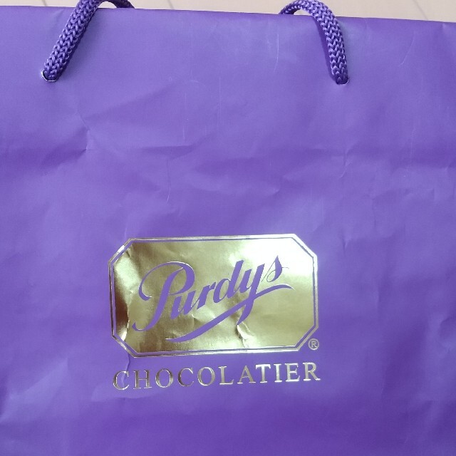 カナダ バンクーバー ショコラティエ Purdys プーディーズ 紙袋 レディースのバッグ(ショップ袋)の商品写真