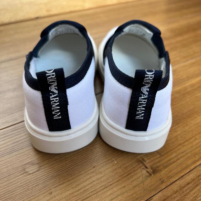 Emporio Armani(エンポリオアルマーニ)のARMANI ベビーシューズ キッズ/ベビー/マタニティのキッズ靴/シューズ(15cm~)(スリッポン)の商品写真