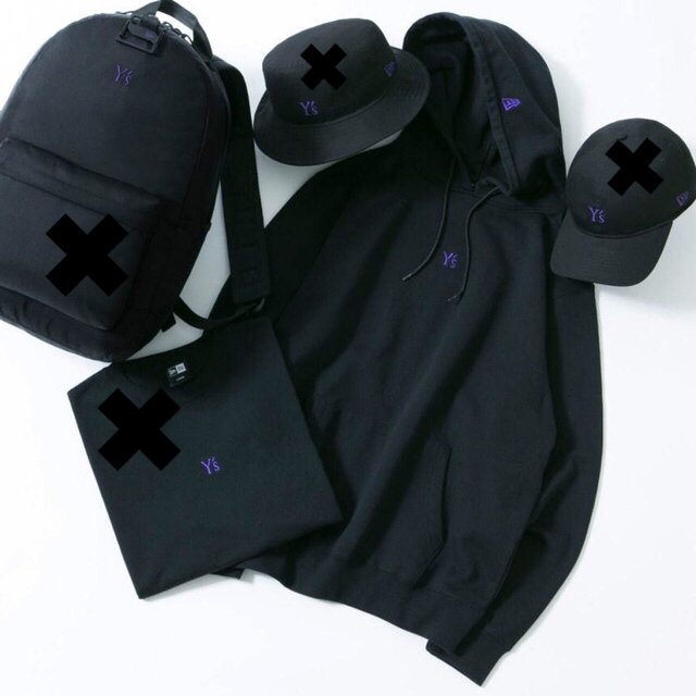 Y's x NEWERA HOODIE [ニューエラ コラボ パーカー] XL