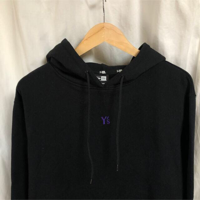 訳あり Y´s x New パーカー NEWERA [人気の注目コラボ HOODIE 安い特注 [Y´s [ニューエラ 裏毛 コラボ Era]  パーカー] ロゴ入り XL