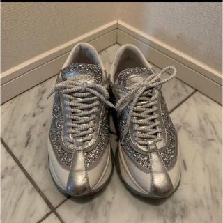 ジミーチュウ(JIMMY CHOO)のjimmy choo キラキラスニーカー37.5(スニーカー)