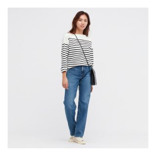 ユニクロ(UNIQLO)の新品ユニクロUNIQLOボーダーオーバーサイズT(Tシャツ(長袖/七分))