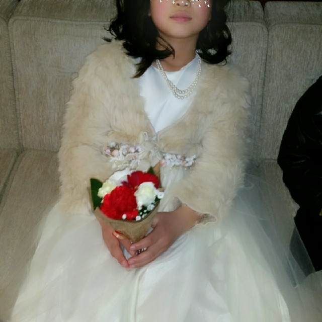 ドレス11歳～12歳 ホワイト　発表会　およばれ　結婚式 キッズ/ベビー/マタニティのキッズ服女の子用(90cm~)(ドレス/フォーマル)の商品写真