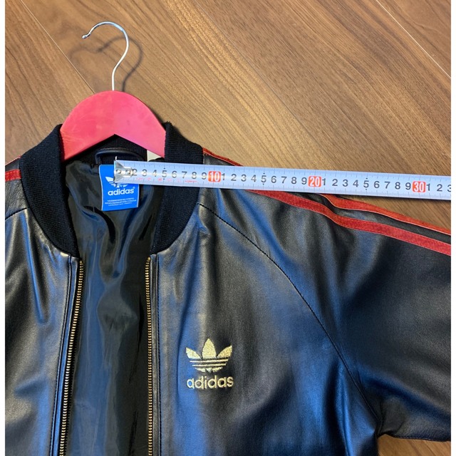 adidas(アディダス)のadidas レザートラックジャケット 希少 メンズのジャケット/アウター(レザージャケット)の商品写真