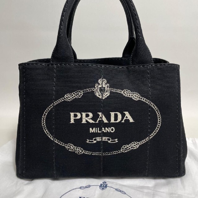 PRADA - プラダ カナパ Sサイズ 2WAYバッグ キャンバス 黒の通販 by ...