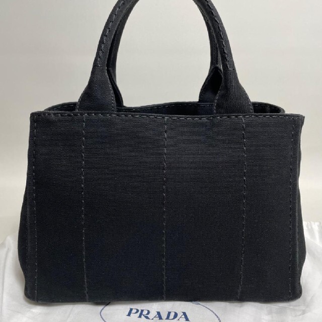 極美品】プラダ カナパ S トートバッグ 2way キャンバス レザー 黒-