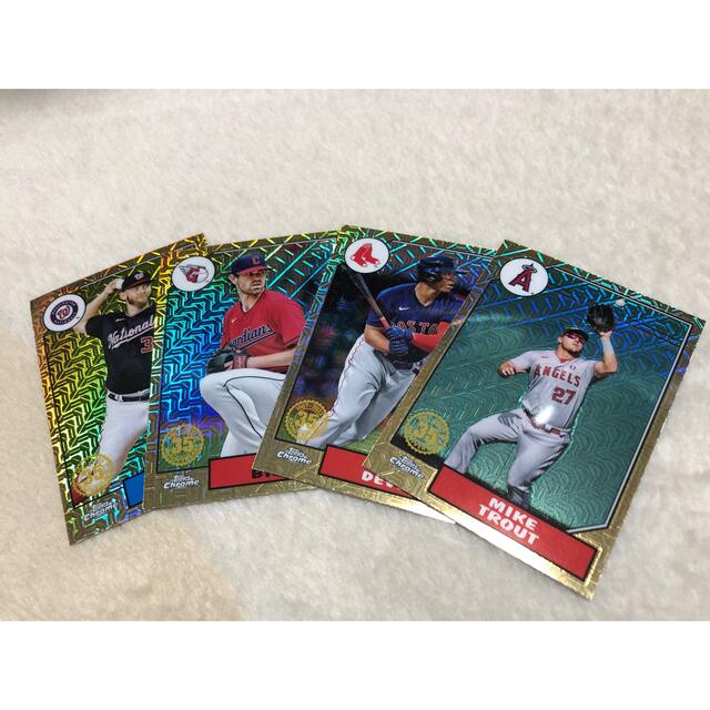 topps 2022 野球カードgold4枚 マイクトラウト 他 エンタメ/ホビーのタレントグッズ(スポーツ選手)の商品写真