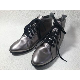 SH34◆新品◆chocolateフラットショートブーツ 23.0 日本製(ブーツ)