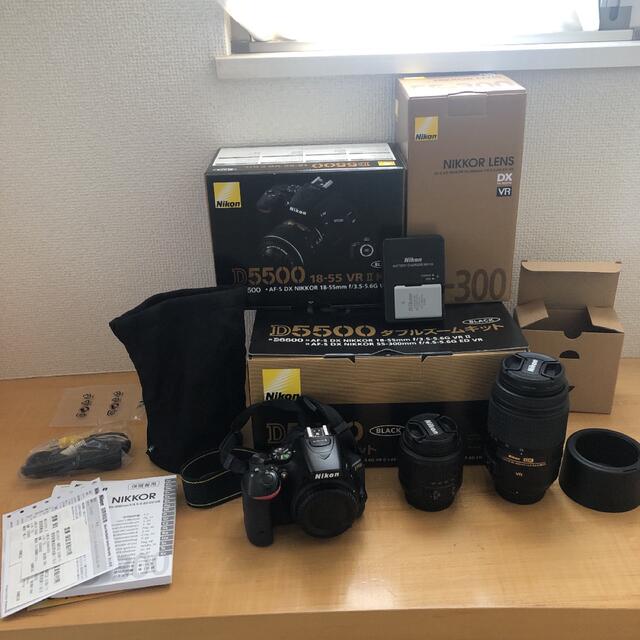 Nikon D5500 ダブルズームキット BLACK - デジタル一眼
