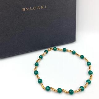 ブルガリ(BVLGARI)の☆ブルガリ パッソドッピオ 箱有 ネックレス グリーン 750(ネックレス)