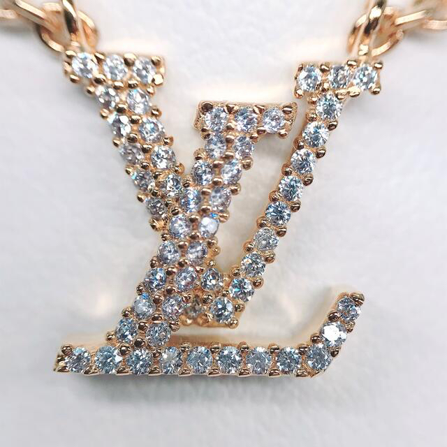 LOUIS VUITTON(ルイヴィトン)のルイヴィトン コリエ LV アイコニック ネックレス M00596 現行品 美品 レディースのアクセサリー(ネックレス)の商品写真