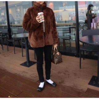 PIERRECARDIN オーバーサイズ デザインフード ファーコート【希少品