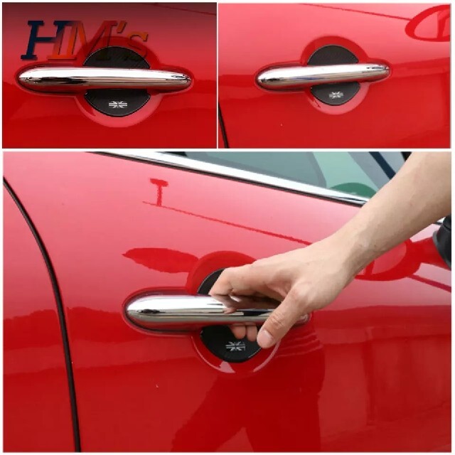 BMW MINI ミニクーパー ドア ハンドル カバー プロテクター 2枚の通販 by 山鯨2121 BMW MINI ミニクーパーロゴ ドアハンドル保護プロテクター ステッカー2枚
