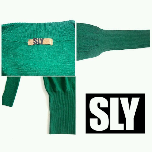 SLY(スライ)のみにー様専用♥SLY スライ グリーンニット レディースのトップス(ニット/セーター)の商品写真