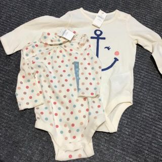 ベビーギャップ(babyGAP)のベビーギャップ　ロンパース　肌着　2枚セット(肌着/下着)