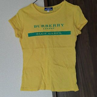 バーバリーブルーレーベル(BURBERRY BLUE LABEL)のBURBERRY BLUE LABEL　バーバリー　Tシャツ　カットソー　黄色(Tシャツ(半袖/袖なし))