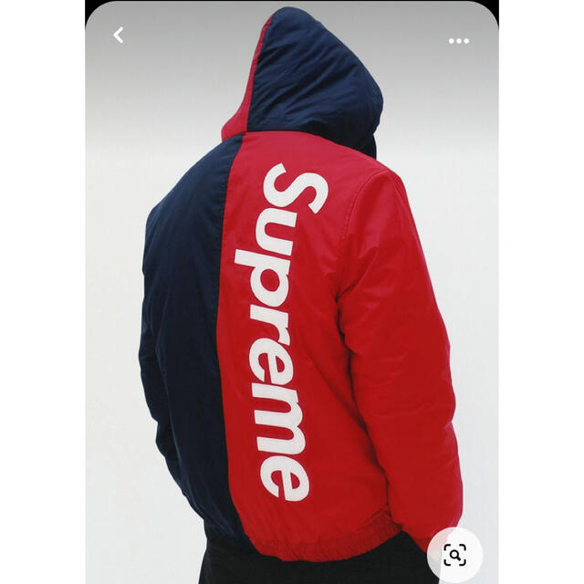 2015aw supreme 2tone hooded sideline jkt