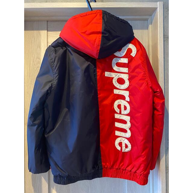 2015aw supreme 2tone hooded sideline jkt