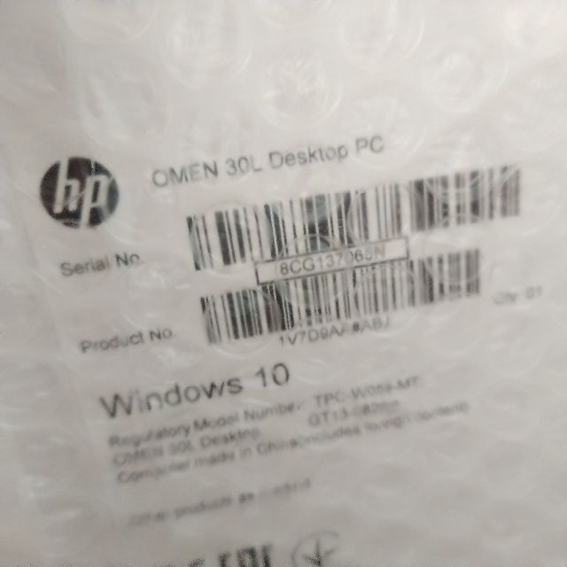 ☆新品未使用品★　 HP 30L Desktop GT13-0826jp