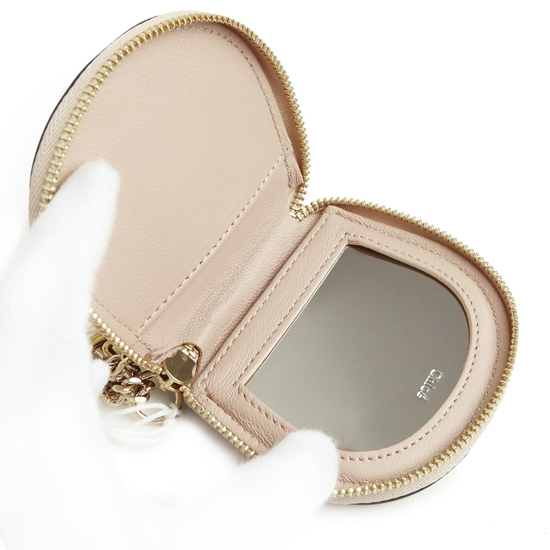 Chloe - クロエ レザー ドリュー ミラー付き ポーチ 3P0800(未使用