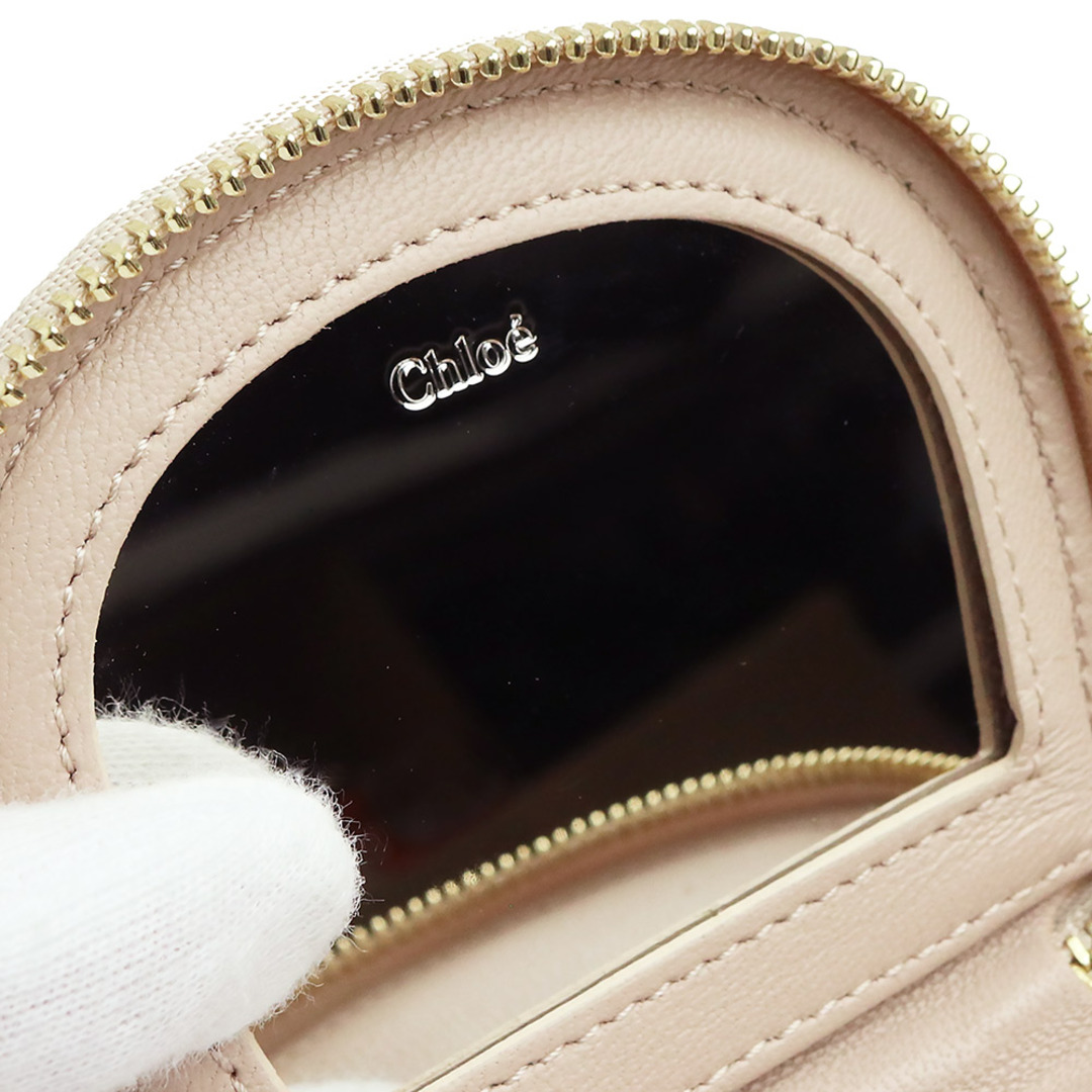 Chloe - クロエ レザー ドリュー ミラー付き ポーチ 3P0800(未使用