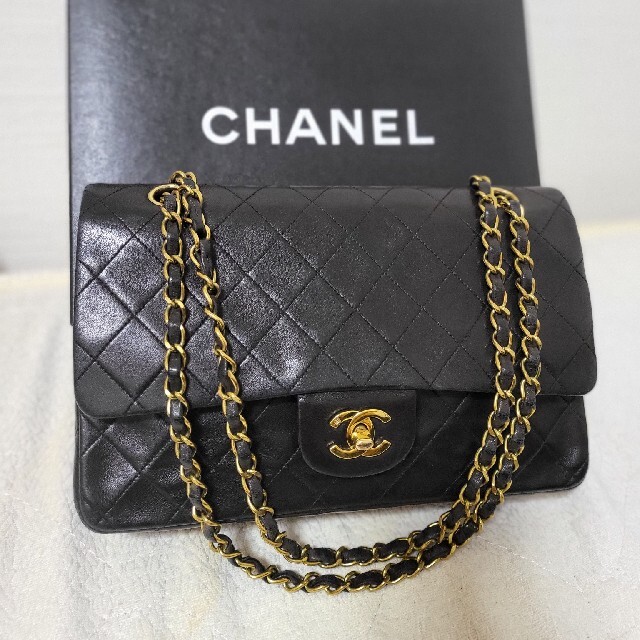 バッグCHANEL シャネル マトラッセ ダブルチェーンショルダーバッグSOLD