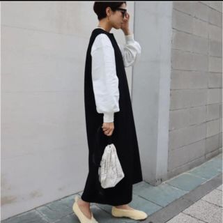 ♡新品.未使用 machatt ナイロンジャンパースカート ブラック♡