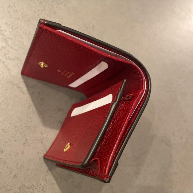 GUCCI グッチ ドラえもん ミニウォレット 財布 ベージュ 赤 モノグラム
