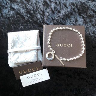 Gucci - GUCCIボールチェーンブレスレット 21cm 美品の通販 by R