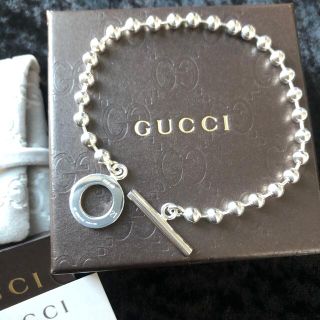 Gucci - GUCCIボールチェーンブレスレット 21cm 美品の通販 by R☆shop