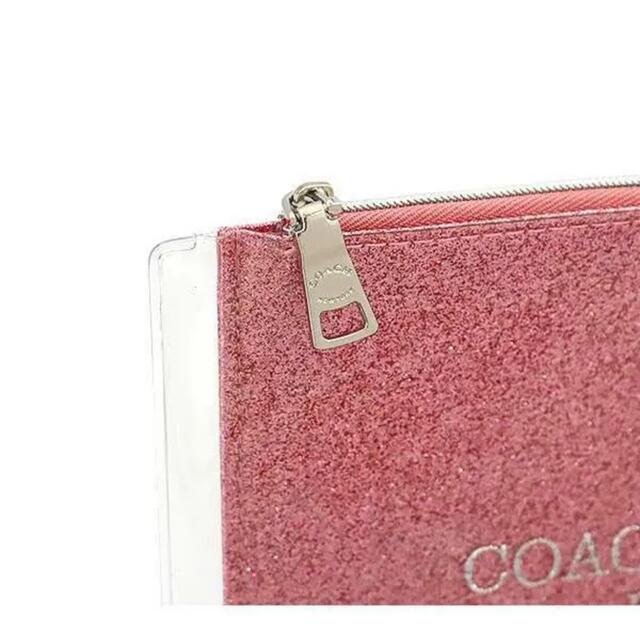 COACH(コーチ)のCOACH  ピンクラメポーチ レディースのファッション小物(ポーチ)の商品写真