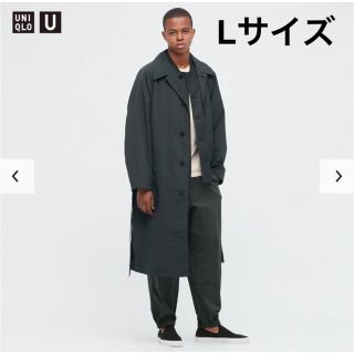 ユニクロ(UNIQLO)のUNIQLO U ユニクロユー Lサイズ グレー メンズ トレンチコート (トレンチコート)